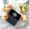 Vegan watch gift set. Women's watch rose gold/grey with vegan leather blue straps