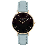 Hymnal Vegan Suede Watch Gold, Black & Mustard Yellow - Hurtig Lane - sustainable- vegan-ethical- cruelty free