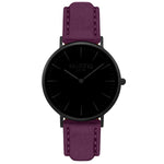Hymnal Vegan Suede Watch All Black & Forest - Hurtig Lane - sustainable- vegan-ethical- cruelty free