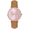 Hymnal Vegan Suede Watch All Rose Gold & Mustard - Hurtig Lane - sustainable- vegan-ethical- cruelty free