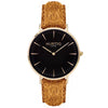 Hymnal Vegan Suede Watch Gold, Black & Berry - Hurtig Lane - sustainable- vegan-ethical- cruelty free