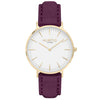 Hymnal Vegan Watch Suede Gold, White & Coral Watch Hurtig Lane Vegan Watches