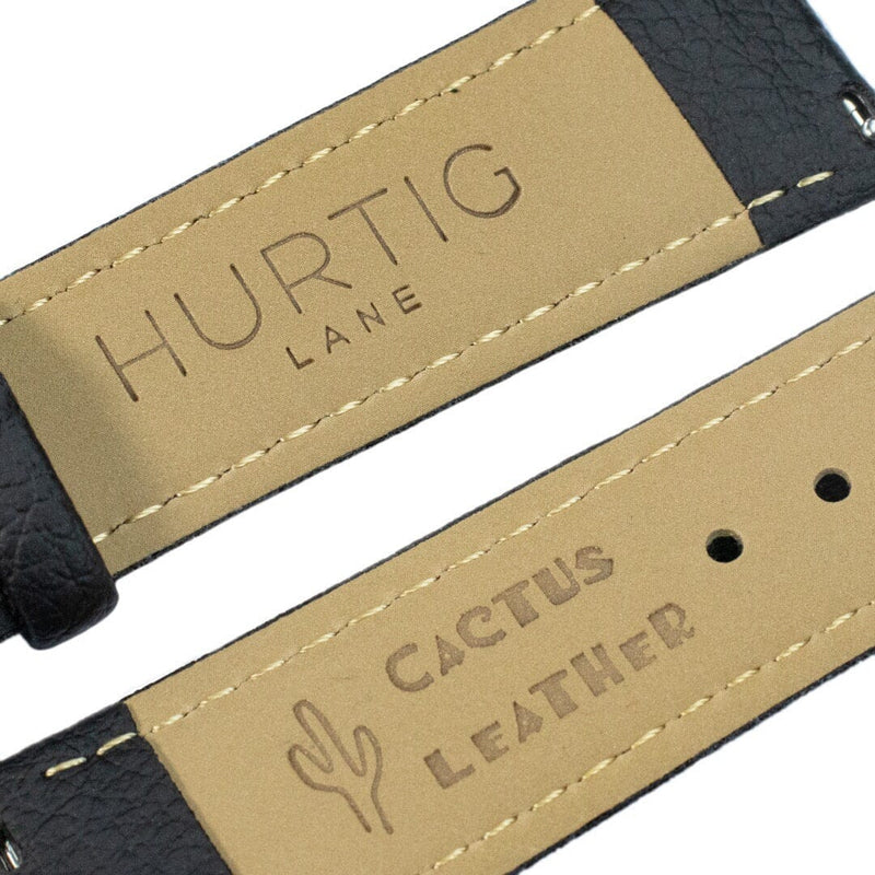 Mykonos CACTUS Leather Watch Gold, White & Black Watch Hurtig Lane Vegan Watches