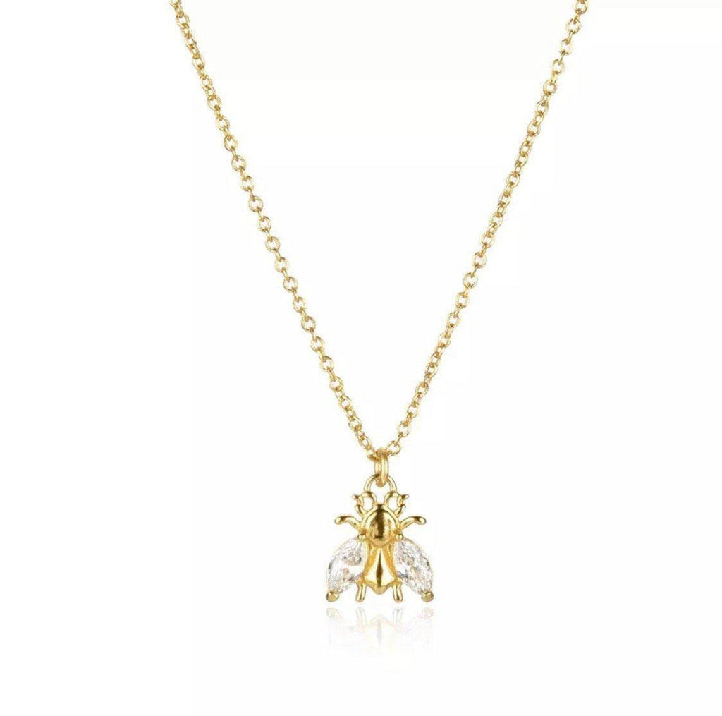 Bee Lovely Brilliance Gold Necklace Jewellery Hurtig Lane Vegan Watches